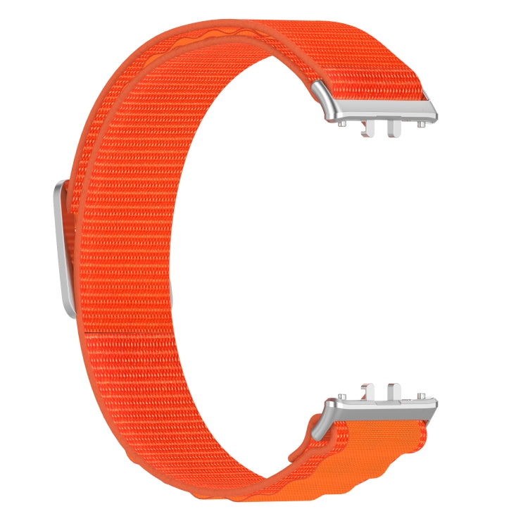 For Samsung Galaxy Fit 3 Nylon Canvas Watch Band(Orange) by bashfashion
