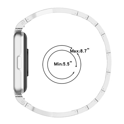 For Samsung Galaxy Fit 3 X Shaped Dual Row Diamond Metal Frame Watch Band(Silver) by bashfashion