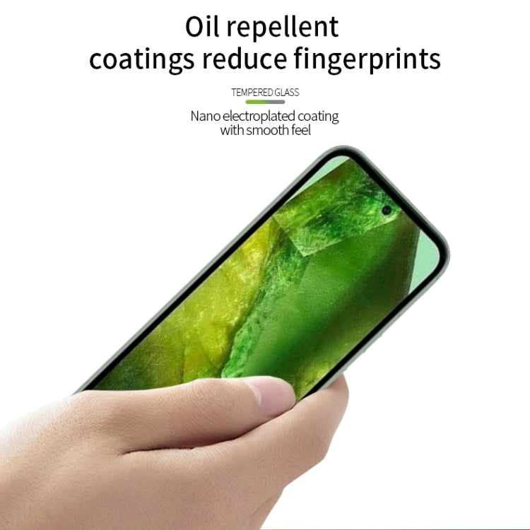 For Google Pixel 8a MOFI 9H 2.5D Full Screen Tempered Glass Film(Black) by MOFI