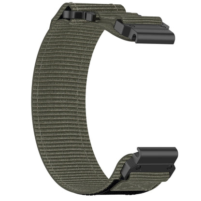 For Garmin Quatix 7 Pro 22mm Nylon Hook And Loop Fastener Watch Band(Grey) by bashfashion