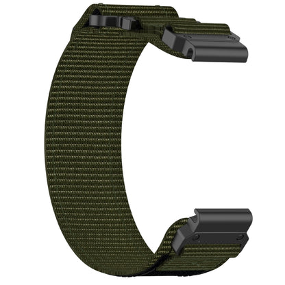 For Garmin MARQ Captain Gen 2 22mm Nylon Hook And Loop Fastener Watch Band(Army Green) by bashfashion