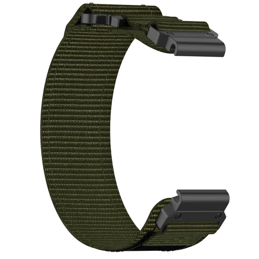 For Garmin Approach S62 22mm Nylon Hook And Loop Fastener Watch Band(Army Green) by bashfashion