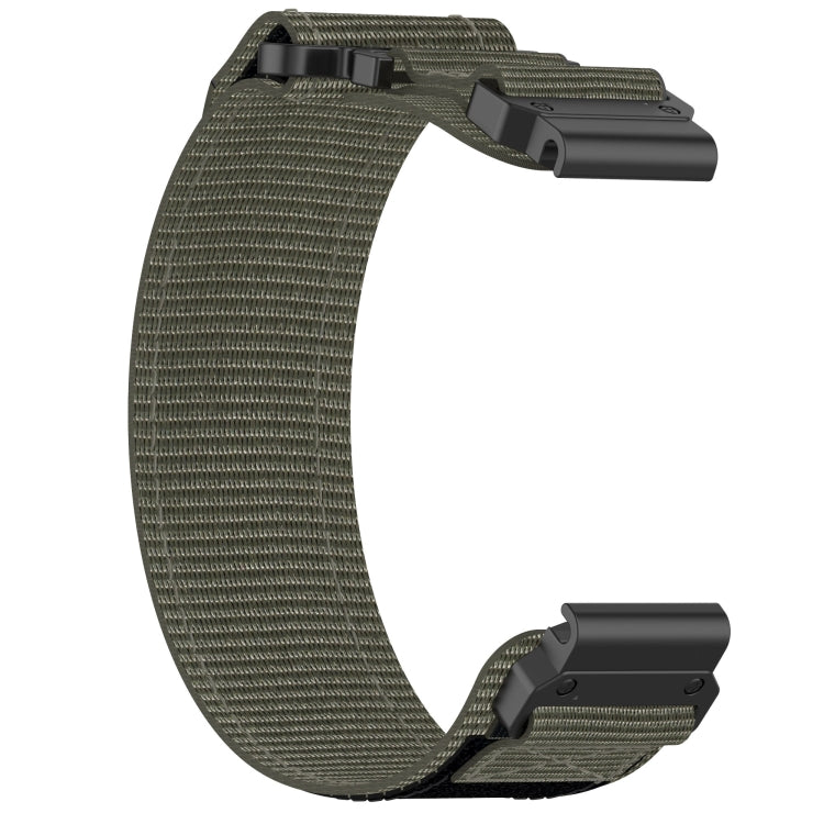 For Garmin Enduro 2 26mm Nylon Hook And Loop Fastener Watch Band(Grey) by bashfashion