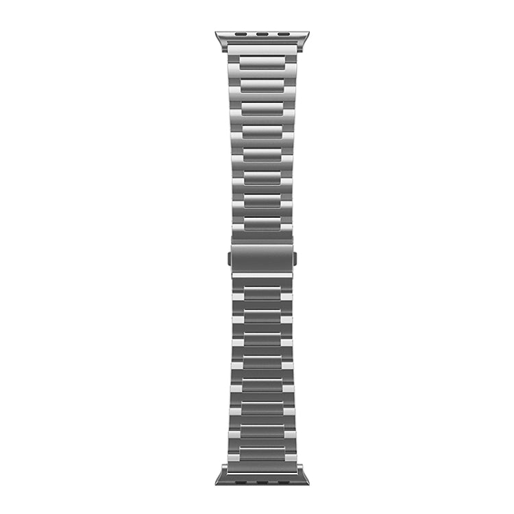 For Apple Watch Series 9 45mm I-Shaped Titanium Watch Band(Grey) by bashfashion