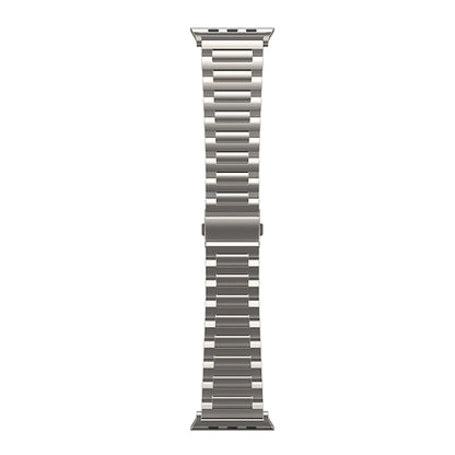 For Apple Watch Series 9 45mm I-Shaped Titanium Watch Band(Titanium) by bashfashion