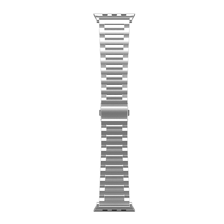 For Apple Watch Series 9 45mm I-Shaped Titanium Watch Band(Sliver) by bashfashion