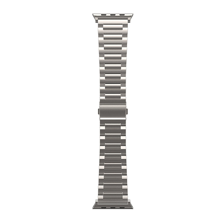 For Apple Watch SE 2023 44mm I-Shaped Titanium Watch Band(Titanium) by bashfashion