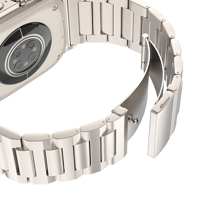 For Apple Watch Ultra 49mm I-Shaped Titanium Watch Band(Grey) by bashfashion