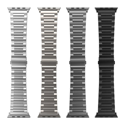 For Apple Watch SE 2022 44mm I-Shaped Titanium Watch Band(Grey) by bashfashion