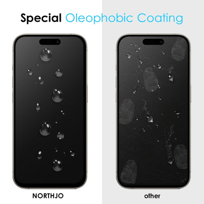 For iPhone 15 Pro Max NORTHJO A++ 28 Degree Privacy Full Glue Silk Printing Tempered Glass Film by NORTHJO