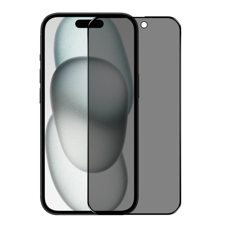 For iPhone 15 Plus NORTHJO A++ 28 Degree Privacy Full Glue Silk Printing Tempered Glass Film by NORTHJO