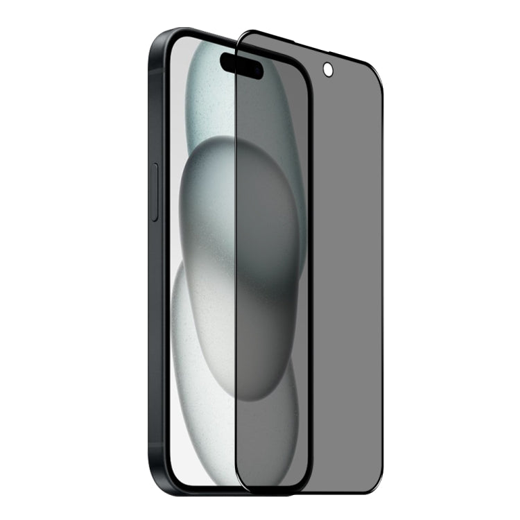 For iPhone 15 Plus NORTHJO A++ 28 Degree Privacy Full Glue Silk Printing Tempered Glass Film by NORTHJO