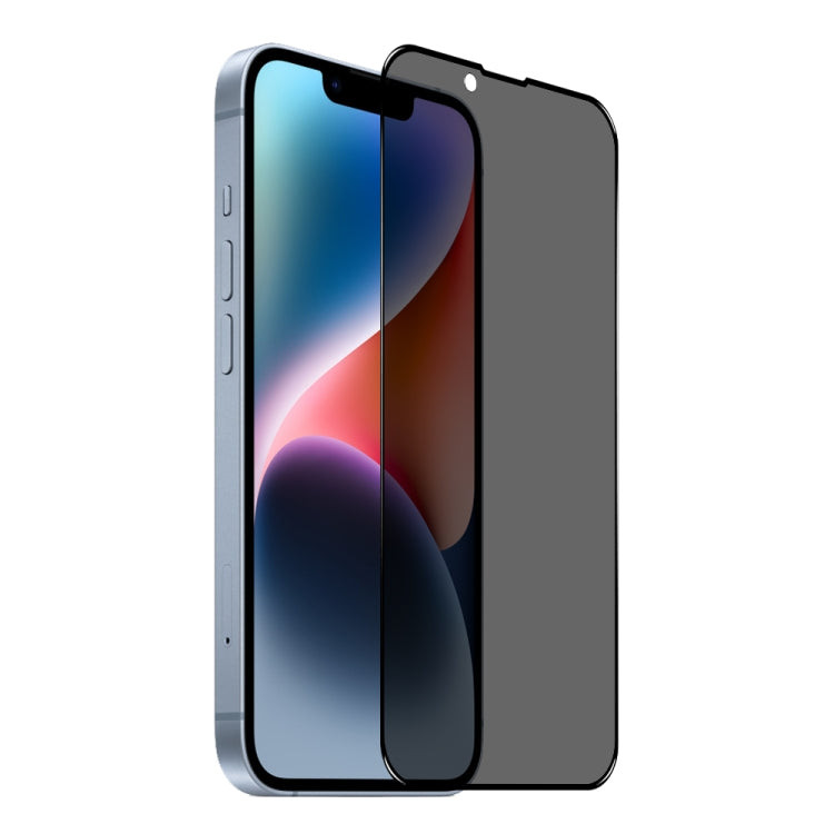 For iPhone 14 Plus / 13 Pro Max NORTHJO A++ 28 Degree Privacy Full Glue Silk Printing Tempered Glass Film by NORTHJO