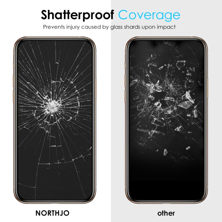 For iPhone 11 Pro Max / XS Max NORTHJO A++ 28 Degree Privacy Full Glue Silk Printing Tempered Glass Film by NORTHJO