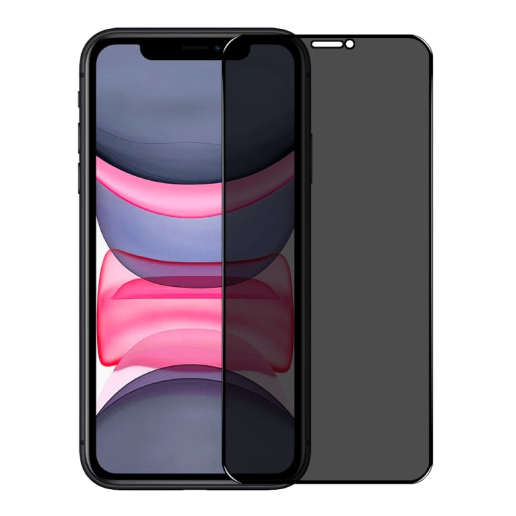 For iPhone 11 / XR NORTHJO A++ 28 Degree Privacy Full Glue Silk Printing Tempered Glass Film by NORTHJO