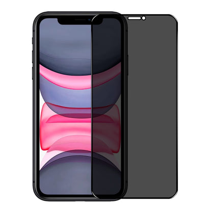 For iPhone 11 / XR NORTHJO A++ 28 Degree Privacy Full Glue Silk Printing Tempered Glass Film by NORTHJO
