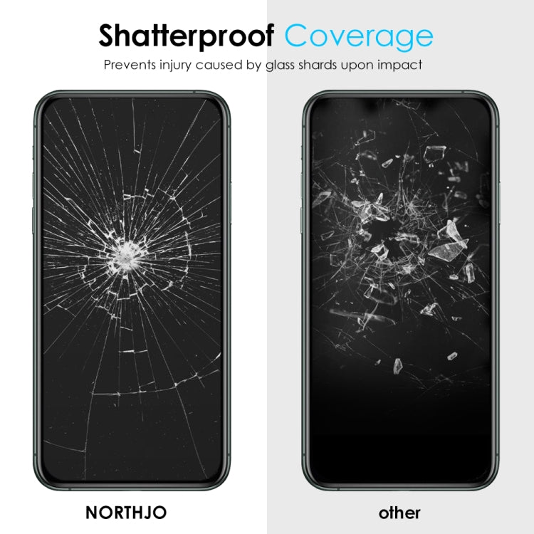 For iPhone 11 Pro / X / XS NORTHJO A++ 28 Degree Privacy Full Glue Silk Printing Tempered Glass Film by NORTHJO