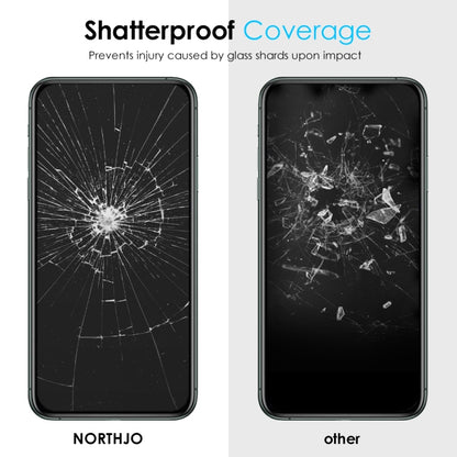 For iPhone 11 Pro / X / XS NORTHJO A++ 28 Degree Privacy Full Glue Silk Printing Tempered Glass Film by NORTHJO