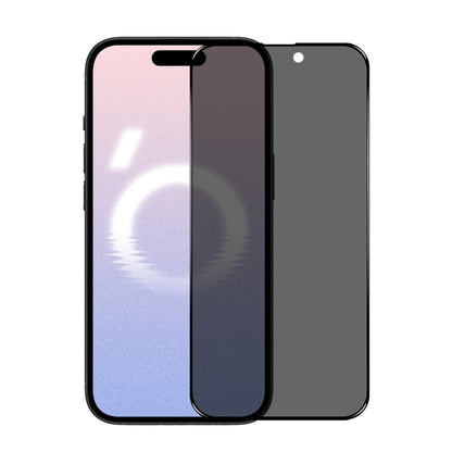 For iPhone 16 NORTHJO A++ 28 Degree Privacy Full Glue Silk Printing Tempered Glass Film by NORTHJO