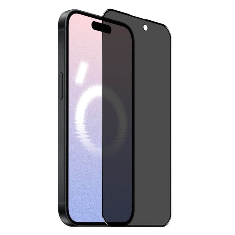 For iPhone 16 NORTHJO A++ 28 Degree Privacy Full Glue Silk Printing Tempered Glass Film by NORTHJO