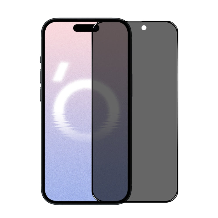 For iPhone 16 Plus NORTHJO A++ 28 Degree Privacy Full Glue Silk Printing Tempered Glass Film by NORTHJO
