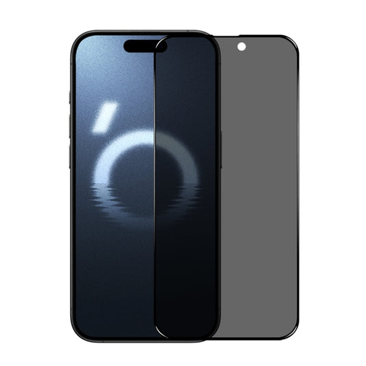 For iPhone 16 Pro NORTHJO A++ 28 Degree Privacy Full Glue Silk Printing Tempered Glass Film by NORTHJO