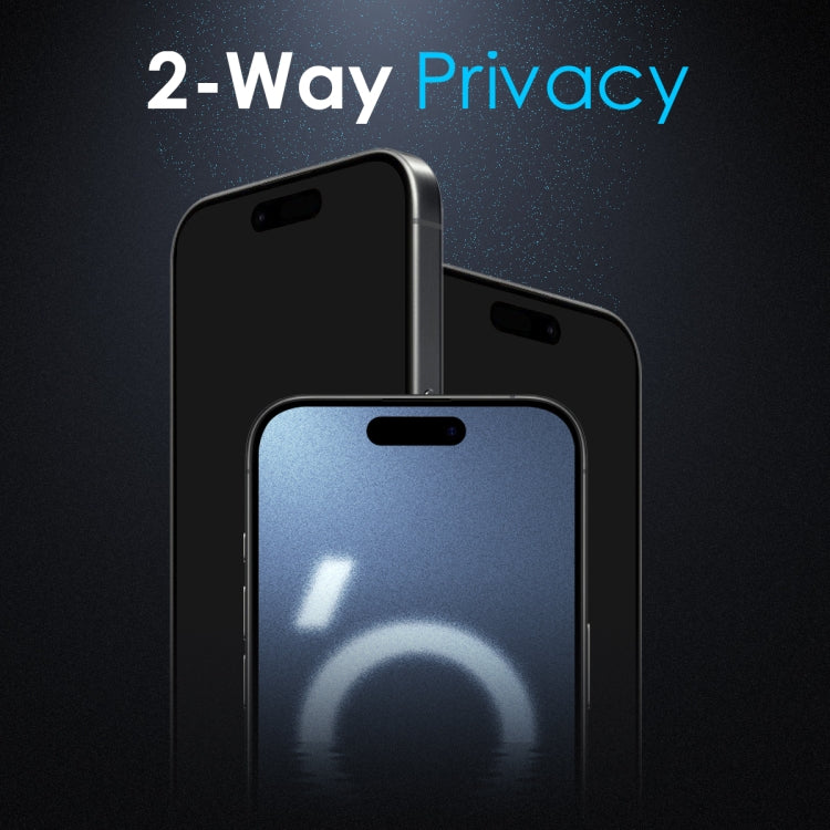 For iPhone 16 Pro Max NORTHJO A++ 28 Degree Privacy Full Glue Silk Printing Tempered Glass Film by NORTHJO