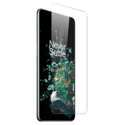 For OnePlus 10T 5G NORTHJO Transparent TPU Phone Case with Tempered Glass Film(Transparent) by NORTHJO