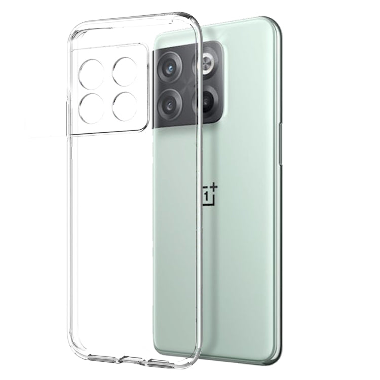 For OnePlus 10T 5G NORTHJO Transparent TPU Phone Case with Tempered Glass Film(Transparent) by NORTHJO