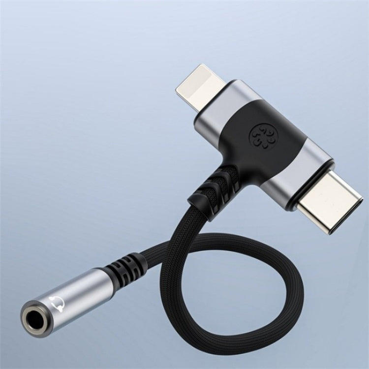 JS-65 Male to 3.5mm Audio Female Headphone Adapter Cable Cord(Black) by bashfashion