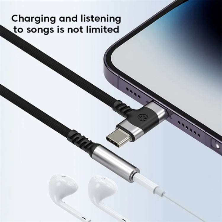 JS-65 Male to 3.5mm Audio Female Headphone Adapter Cable Cord(Black) by bashfashion