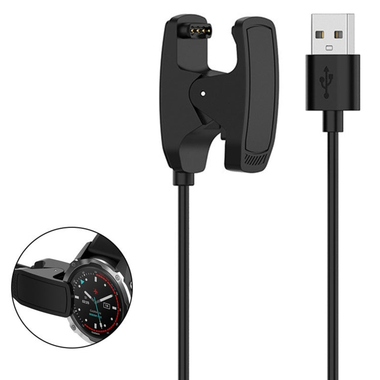 For Garmin Descent MK3 Smart Watch USB Charging Cable With Data Function(Black) by bashfashion
