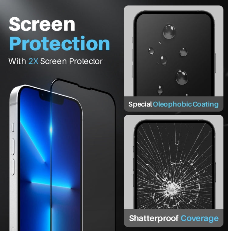 For iPhone 13 Pro NORTHJO 5 in 1 Magsafe Clear Phone Case with 2pcs Screen Film + 2pcs Rear Lens Film by NORTHJO