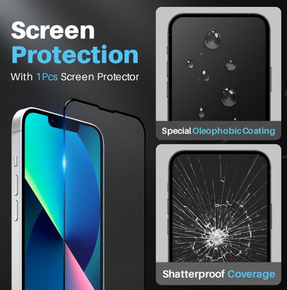 For iPhone 14 Plus NORTHJO 3 in 1 Magsafe Clear Phone Case with Screen Film + Rear Lens Film by NORTHJO