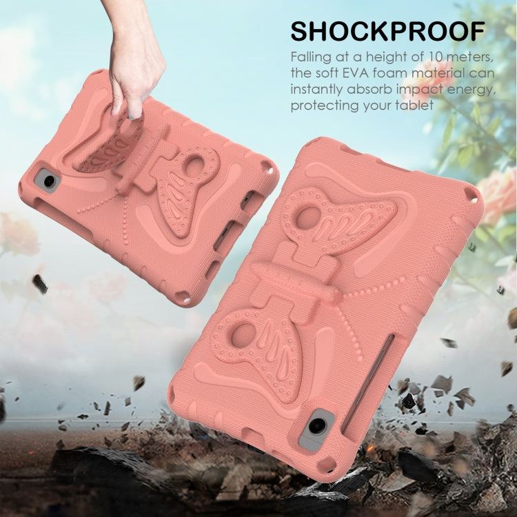 For Samsung Galaxy Tab A 8.0 T290 2019 Butterfly Bracket EVA Shockproof Tablet Case(Pink Orange) by bashfashion