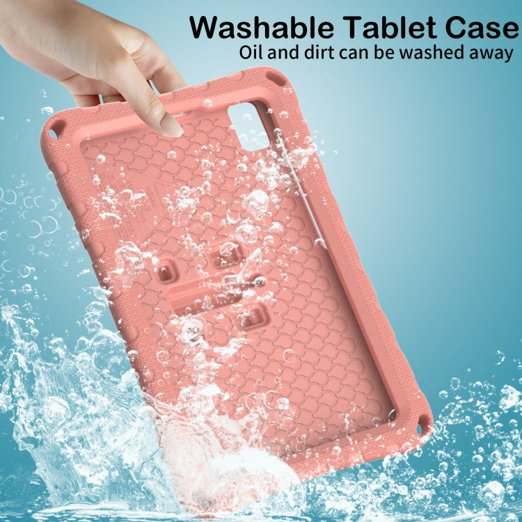 For Samsung Galaxy Tab A 8.0 T290 2019 Butterfly Bracket EVA Shockproof Tablet Case(Pink Orange) by bashfashion