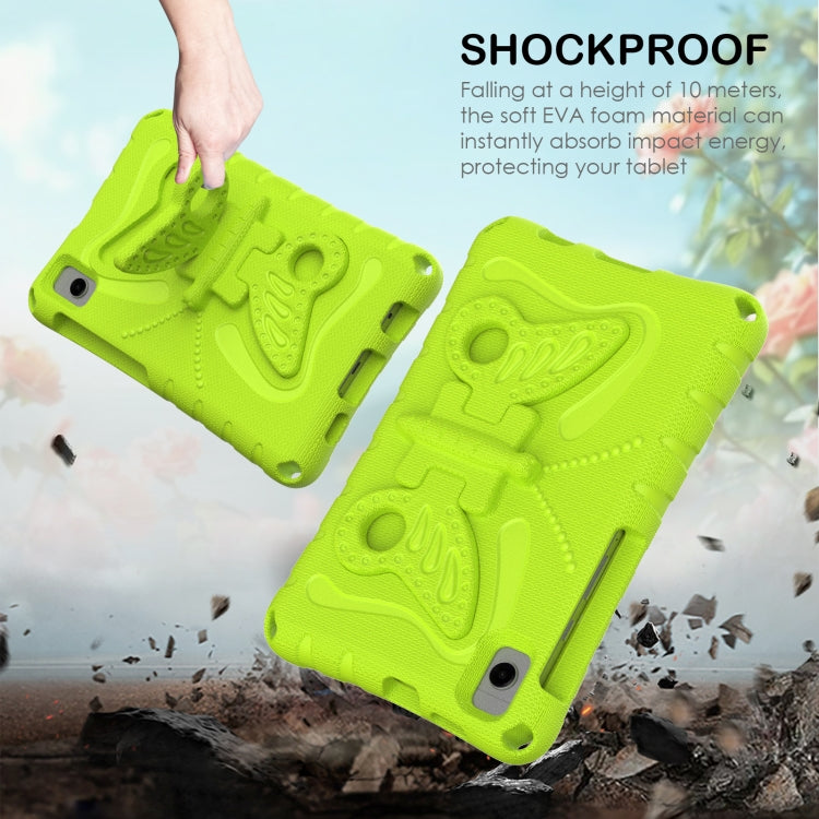 For Samsung Galaxy Tab A 8.0 T290 2019 Butterfly Bracket EVA Shockproof Tablet Case(Grass Green) by bashfashion