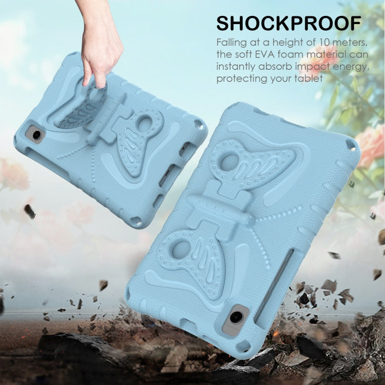 For Samsung Galaxy Tab A7 Lite T220 Butterfly Bracket EVA Shockproof Tablet Case(Light Blue) by bashfashion