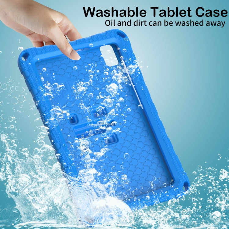 For Samsung Galaxy Tab A7 Lite T220 Butterfly Bracket EVA Shockproof Tablet Case(Blue) by bashfashion