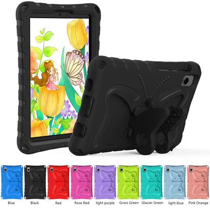 For Samsung Galaxy Tab A11 / A9 Butterfly Bracket EVA Shockproof Tablet Case(Black) by bashfashion