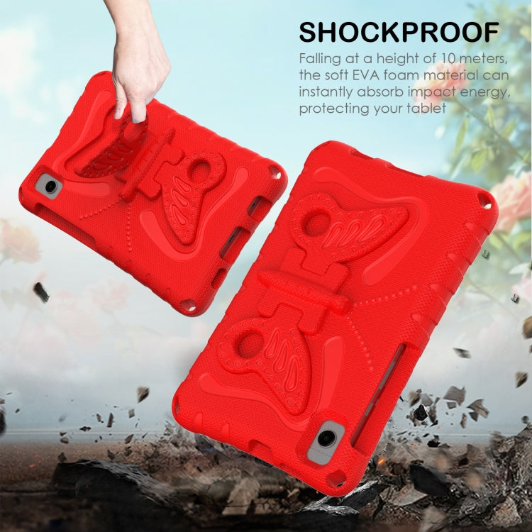 For Samsung Galaxy Tab A11 / A9 Butterfly Bracket EVA Shockproof Tablet Case(Red) by bashfashion
