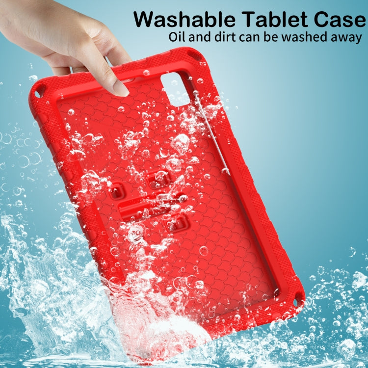 For Samsung Galaxy Tab A11 / A9 Butterfly Bracket EVA Shockproof Tablet Case(Red) by bashfashion