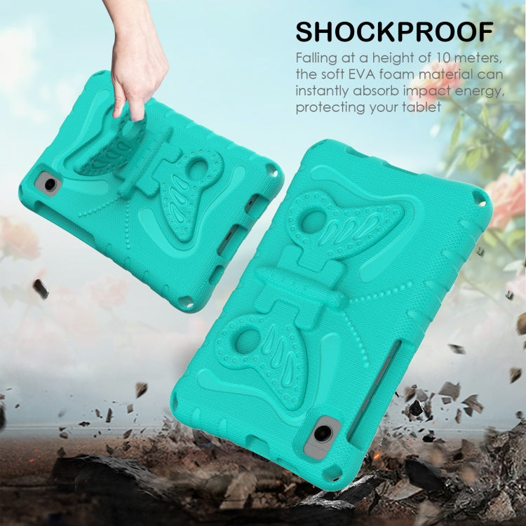 For Samsung Galaxy Tab A11 / A9 Butterfly Bracket EVA Shockproof Tablet Case(Mint Green) by bashfashion