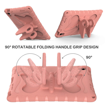 For Samsung Galaxy Tab A11+ / A9+ Butterfly Bracket EVA Shockproof Tablet Case(Pink Orange) by bashfashion