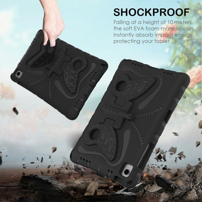 For Samsung Galaxy Tab A11+ / A9+ Butterfly Bracket EVA Shockproof Tablet Case(Black) by bashfashion
