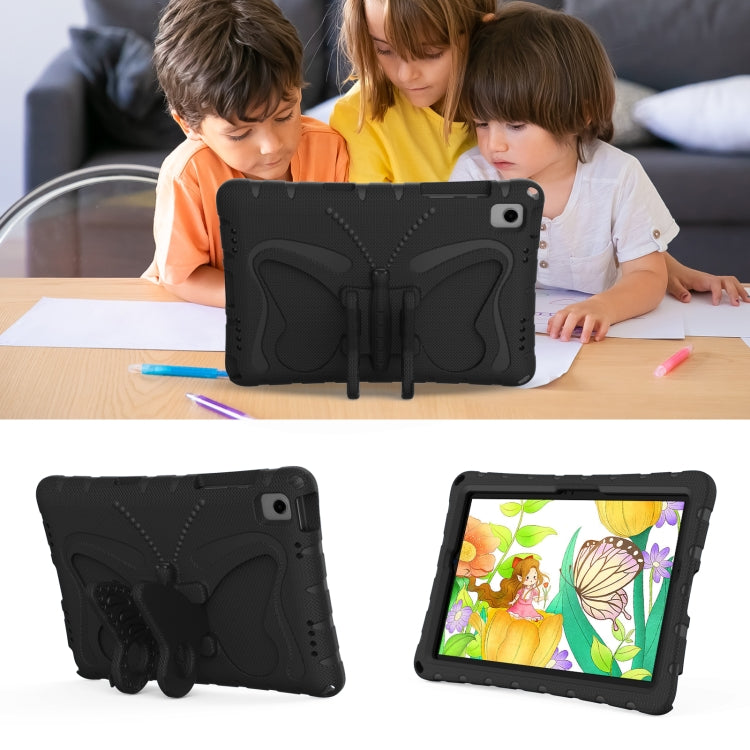 For Samsung Galaxy Tab A11+ / A9+ Butterfly Bracket EVA Shockproof Tablet Case(Black) by bashfashion