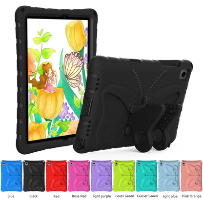 For Samsung Galaxy Tab A11+ / A9+ Butterfly Bracket EVA Shockproof Tablet Case(Black) by bashfashion