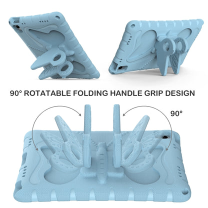 For Samsung Galaxy Tab A11+ / A9+ Butterfly Bracket EVA Shockproof Tablet Case(Light Blue) by bashfashion
