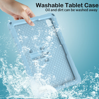 For Samsung Galaxy Tab A11+ / A9+ Butterfly Bracket EVA Shockproof Tablet Case(Light Blue) by bashfashion