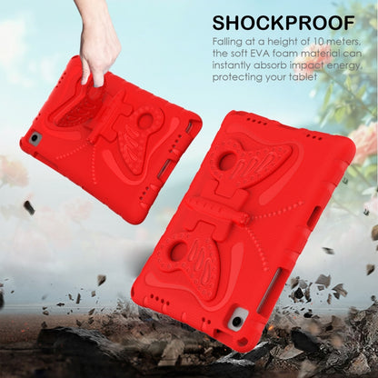 For Samsung Galaxy Tab A11+ / A9+ Butterfly Bracket EVA Shockproof Tablet Case(Red) by bashfashion
